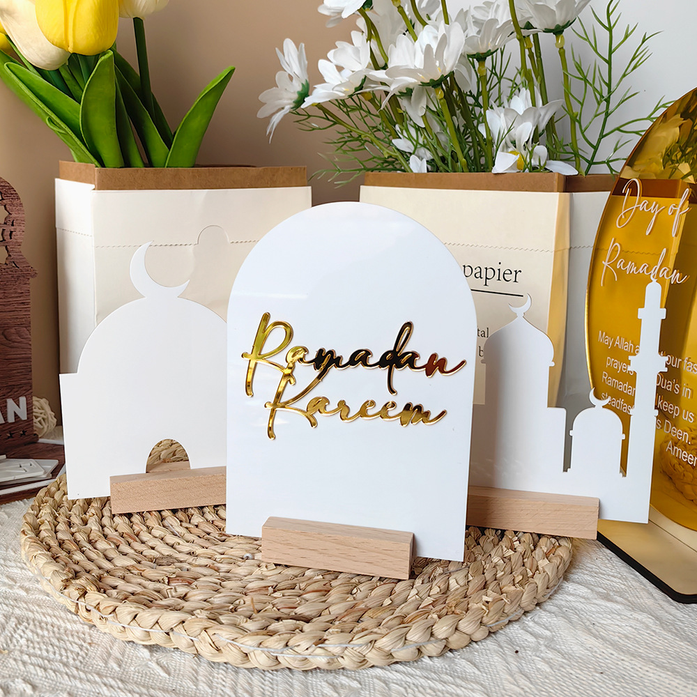 Bt275 акриловый праздничный стол для межнационального стиля, деревянная основа, настольные украшения