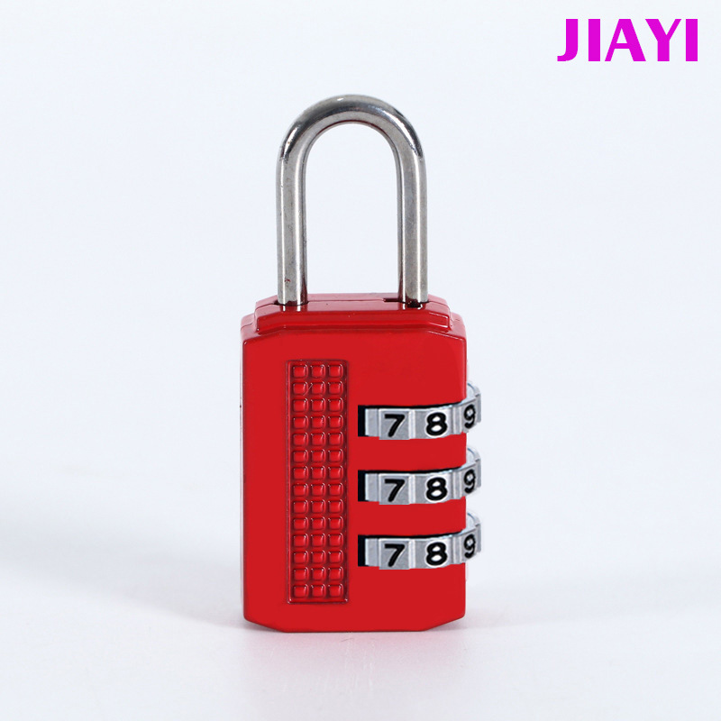 Small password lock zinc alloy password padlock dormitory cabinet luggage password lock head bag backpack password lock factory