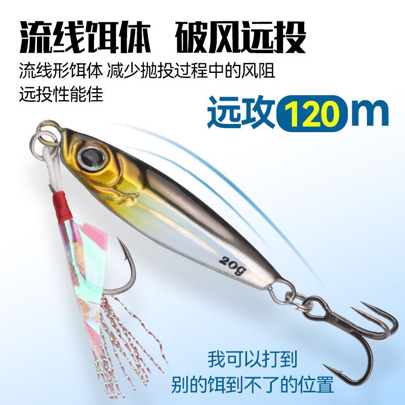 Electroplated Iron Plate Lure for Long-Distance Casting, Falling Fish Skin Bionic Bait for Freshwater and Sea Fishing, Black Fish, Three-Piece Bass Set