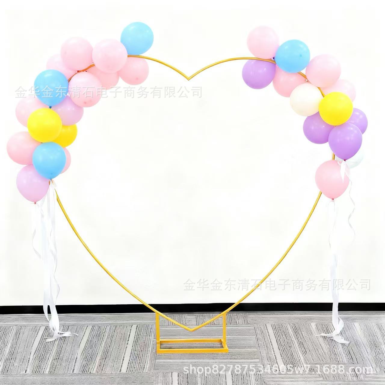 Wedding Iron Ring Love Arch Wholesale Foreign Trade Party Outdoor Birthday Balloon Arch Frame Stage Layout