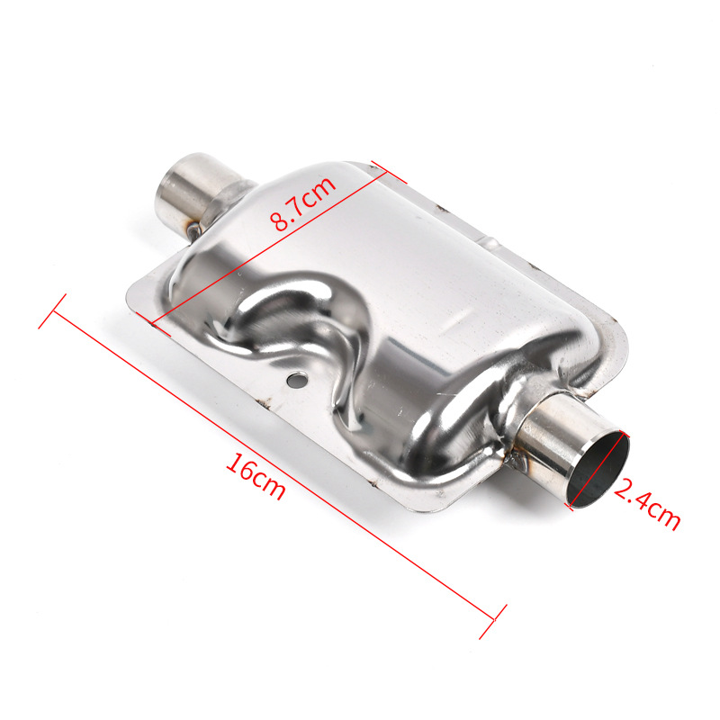 Cross-Border Parking Heater Stainless Steel Tail Pipe Accessories Spiral Pattern Exhaust Pipe Diesel Heating Extended and Thickened Exhaust Pipe