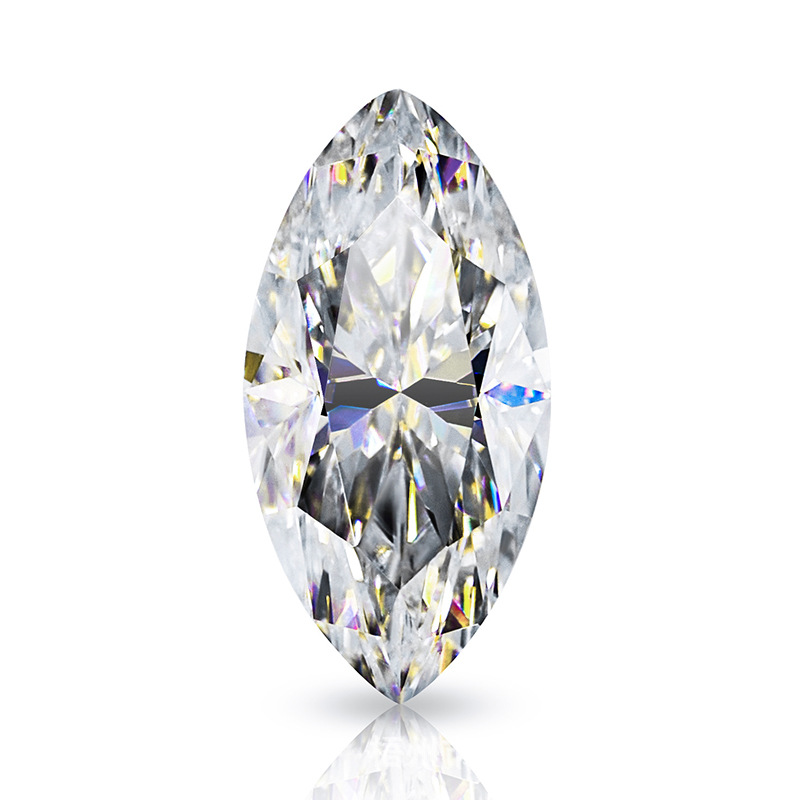 Moissanite Loose Stone Horse Eye D Color VVS Wuzhou Origin Source Factory Direct Supply Spot Wholesale