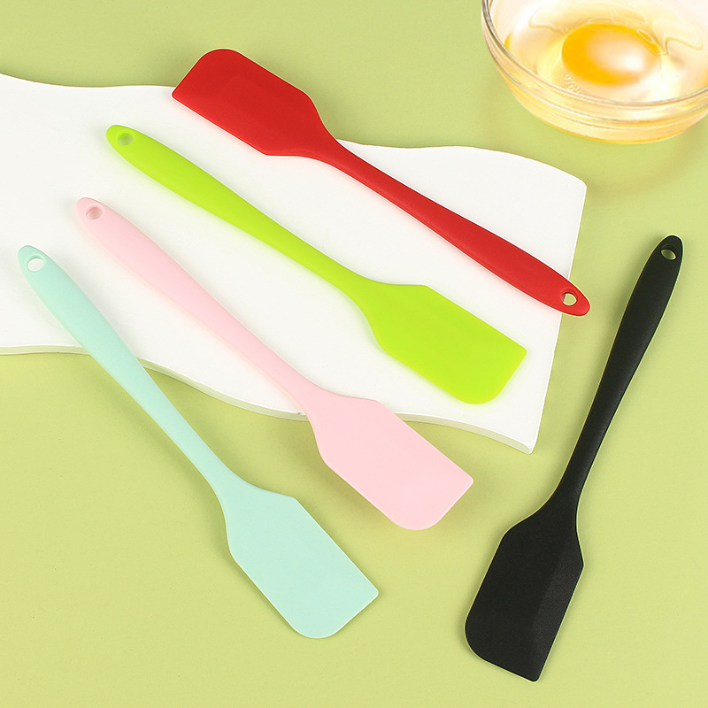 Интегрированный силиконовый шпатель 18.2 см, маленький шпатель для джема, силиконовая палочка для перемешивания, инструмент для выпечки