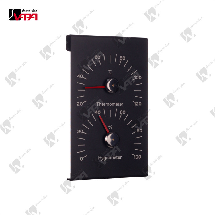 Amazon export sauna room accessories aluminum spray hygrometer high resistance thermometer dry steam room