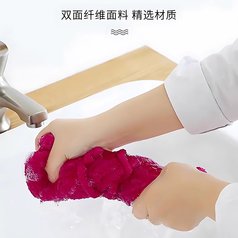 Lazy Broom Set with Thickened Cloth, Dual-Use for Dry and Wet, Household Broom for Absorbing Water and Dust Removal, All-In-One Sweeping and Mopping Tool, Mop Cloth