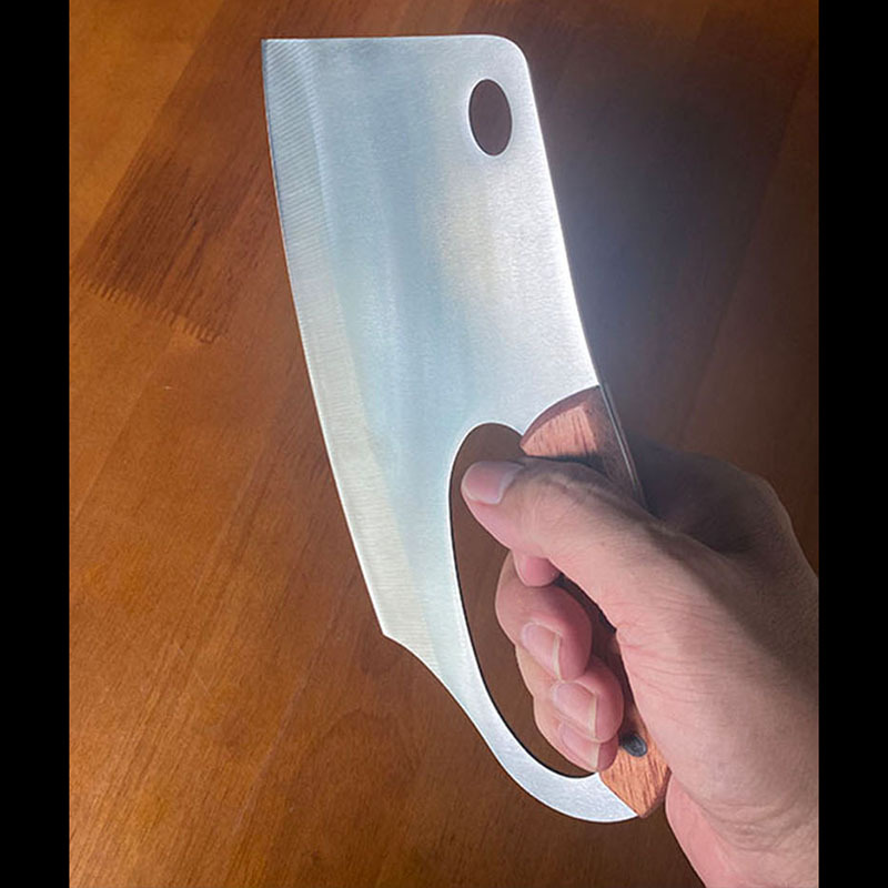 New Household Kitchen Knife Oak Handle Labor-saving Knife 1.8mm Thick Kitchen Knife Women's Knife Sliced Meat Handmade