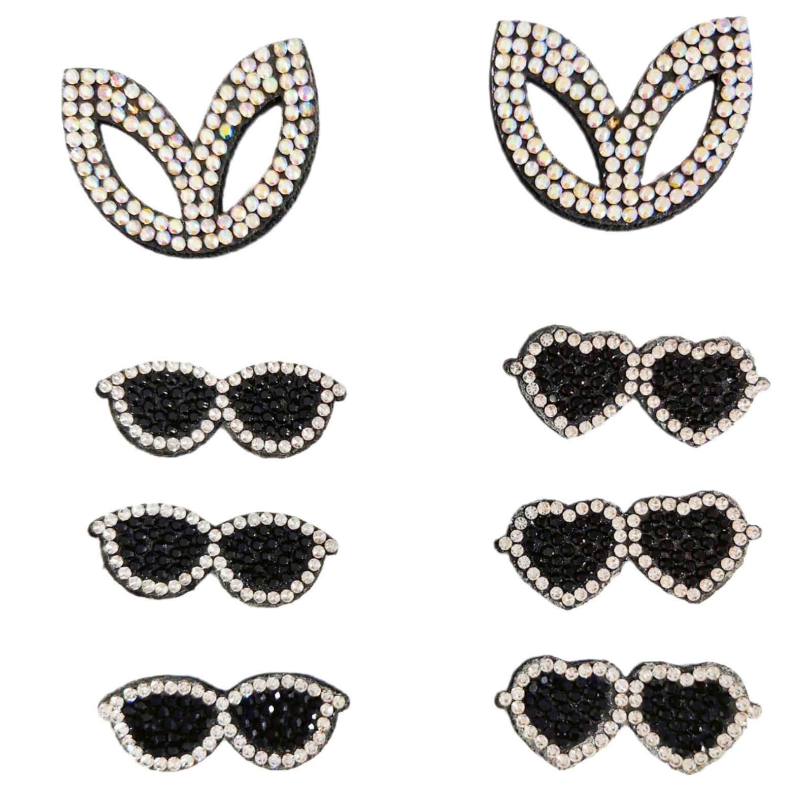 Корейские стильные маленькие солнцезащитные очки с полным покрытием из страз, оптовые декоративные аксессуары