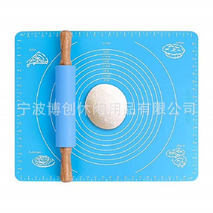 Kitchen Baking Silicone Mat Silicone Dough Mat Food Grade Thickened Scale Heat Insulation Chopping Board and Noodle Cooking Spot