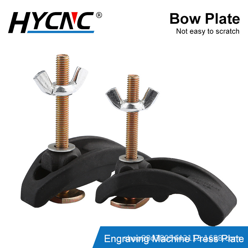 Bow Pressure Plate Cnc Milling Machine Engraving Machine Accessories T-Groove Workbench Nylon Plastic Material Clamp Pressure Plate