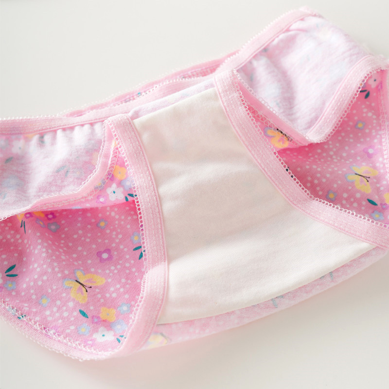 Factory direct cross-border supply of girls tooth edge briefs cotton foreign trade cardboard girls lace briefs