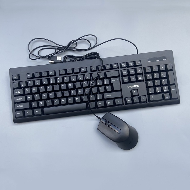 genuine goods Philips keyboard and mouse suit home office desktop notebook USB wired keyboard and mouse 2025 new products