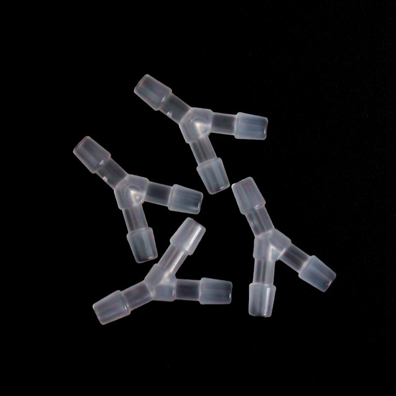 Plastic Y-shaped tee plastic herrings pagoda equal diameter tee water pipe hose pp connector tee connector 4mm mm