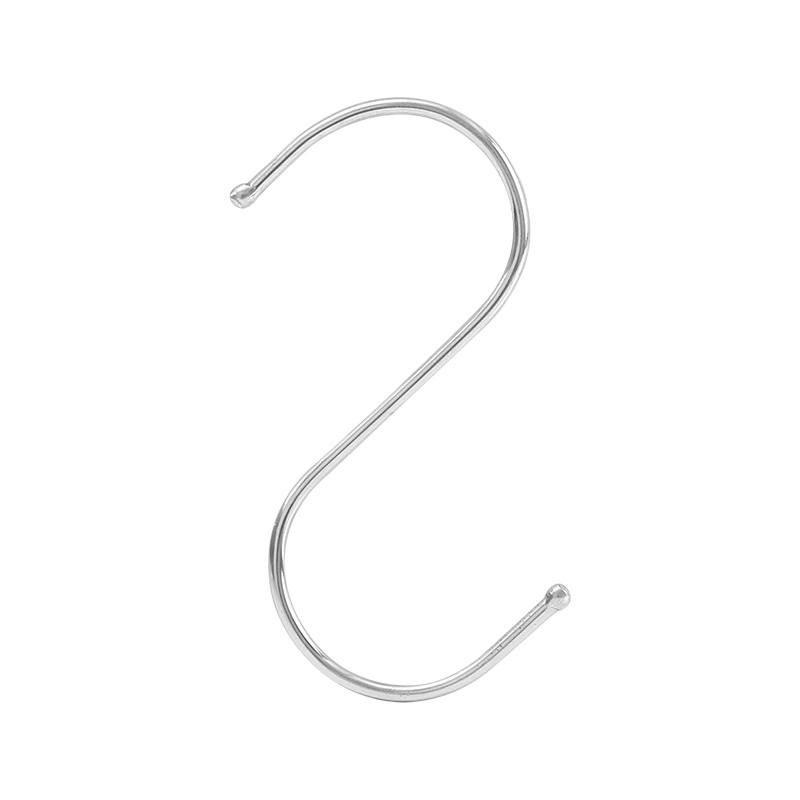 Multi-use 410 stainless steel S-hook wall hanging bathroom kitchen S-hook cabinet door door S-hook small hook