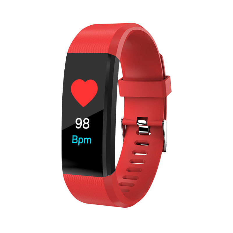 Waterproof NFC Access Control 115plus Smart Bracelet Heart Rate Blood Pressure Blood Oxygen Exercise Step Counter Cross Border Health Bracelet
