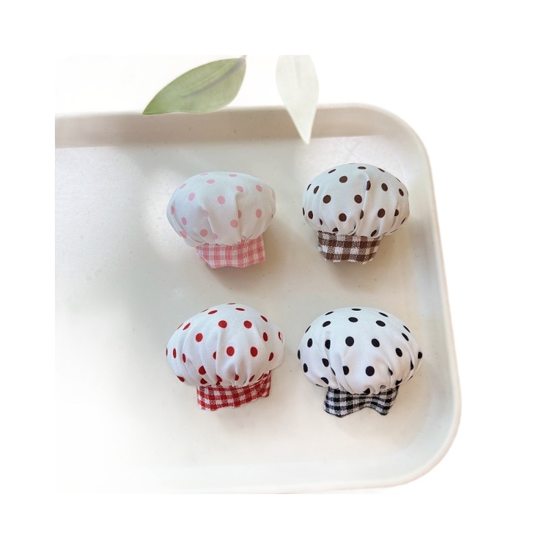 [Baby Accessories] Hellokitty Internet Celebrity Doll DIY Baby Clothes Accessories Polka Dot Chef Hat Fashion Baby Decoration