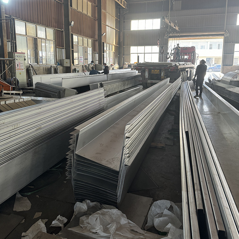 In-Stock 304 Stainless Steel Gutter Rainwater Channel 316L Drainage Channel U-Shaped Water Trough Eaves Rainwater Channel Concave Channel