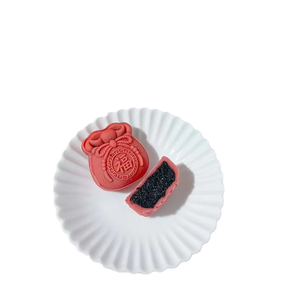 National Trend Palace Good Persimmon Peanut Mooncake Mid-Autumn Mooncake Chinese Pastry Fruit Lucky Bag Souvenir Manufacturer Wholesale