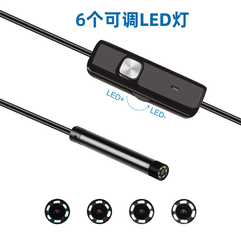 5.5mm three-in-one Android phone 480p camera auto repair air conditioning sewer pipe waterproof industrial endoscope