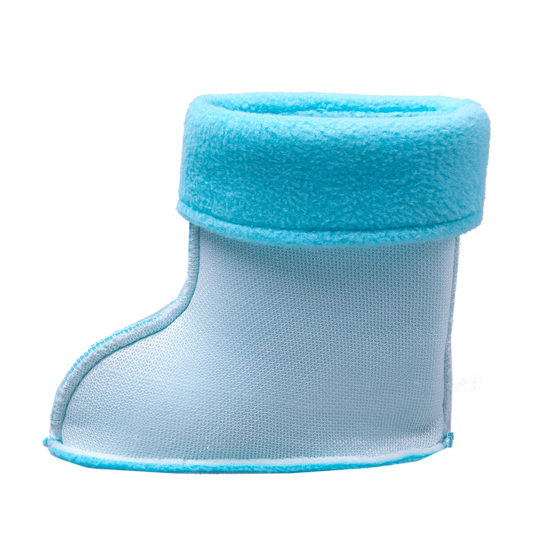 Children's Rain Boots with Cotton Lining for Winter Warmth, Fur Lining Inside, Leather Trim, Wholesale and Retail, Non-Slip, Kids' Style