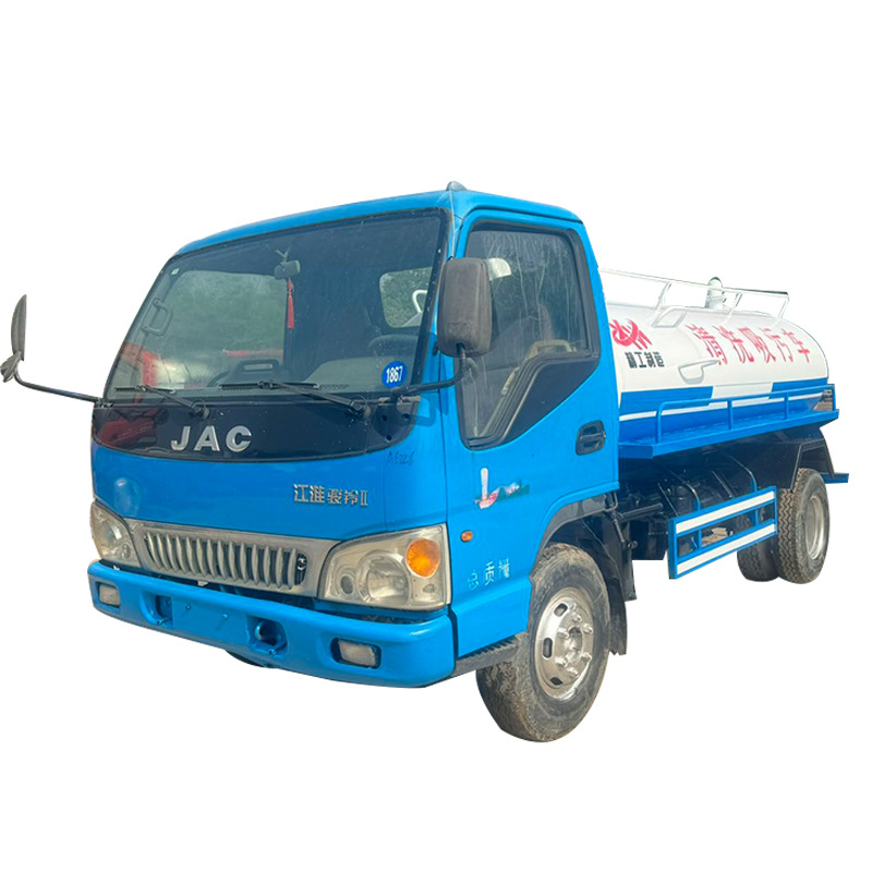 National Vi Jac Junling 5-Ton Sewage Suction Truck, Municipal Sanitation Pipeline Dredging Truck, Blue Plate Sewage Suction Truck