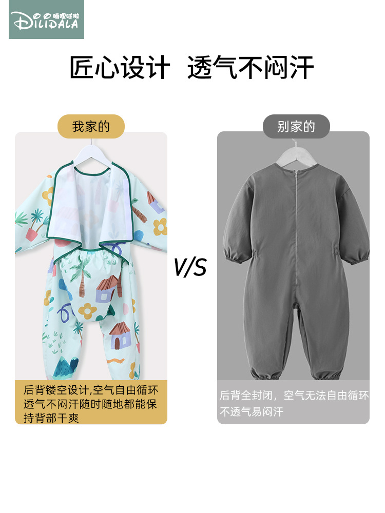Customized Baby Coveralls, Anti-Dirty Crawling Clothes, Baby One-Piece Coveralls, All-In-One Outdoor Kidsren's Full-Body Coveralls for Crawling