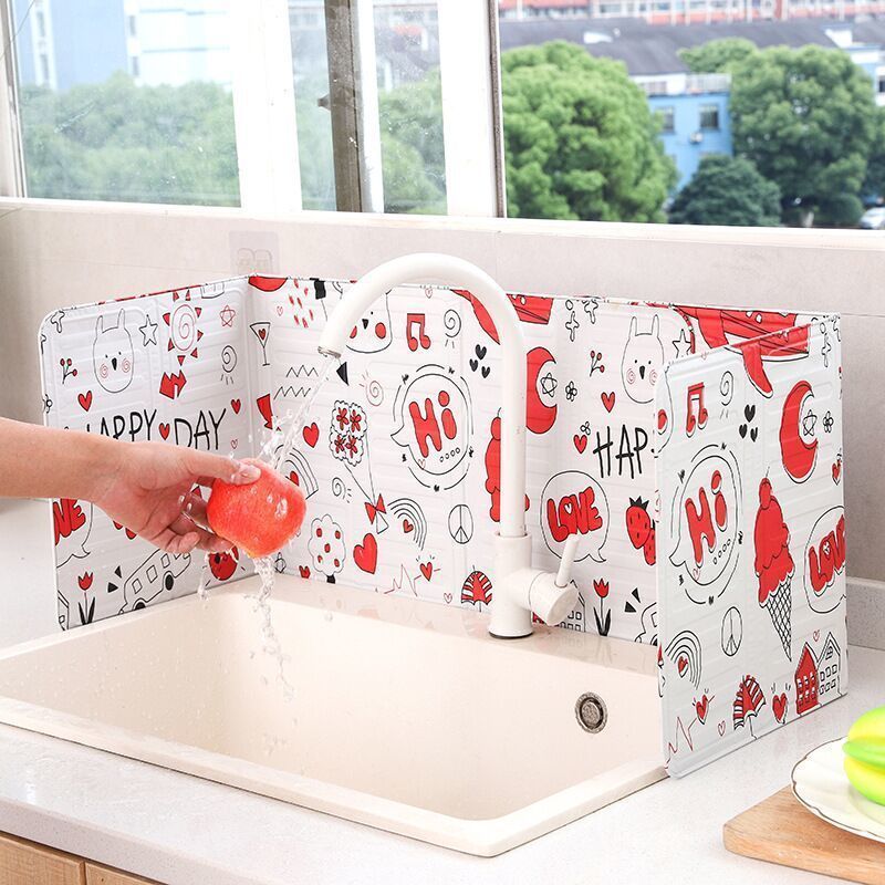 Kitchen Oil Baffle, Stove Oil-Proof Partition, Cooking Oil Splash Baffle, Gas Stove Range Hood Baffle, High Temperature Resistance