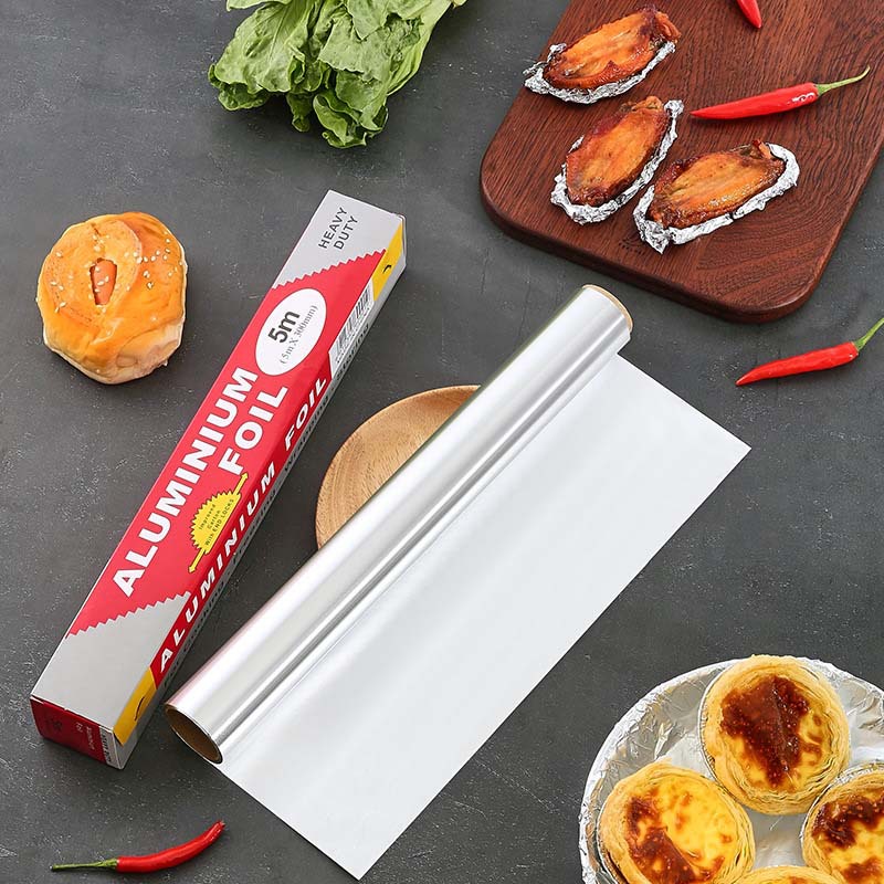 Household Thickened Tin Paper Disposable Baking Aluminum Foil Paper Barbecue Oil Paper Silicone Oil Paper Oven Tin Foil Paper 30cm Wide