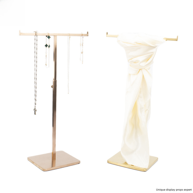 Cross-Border Multifunctional T-Shaped Scarf Bag Display Rack Necklace Storage Rack Clothing Store Display Rack