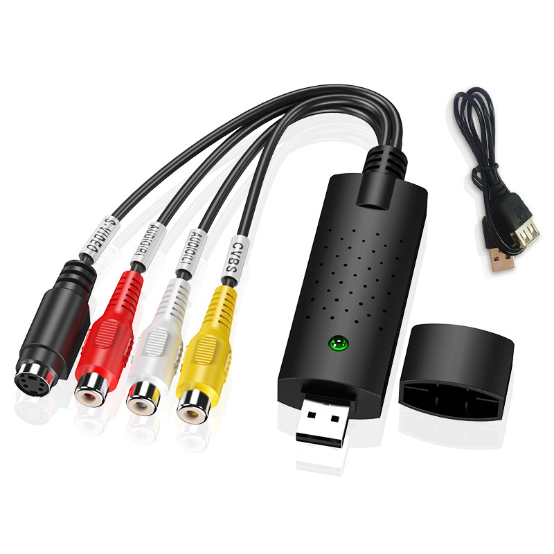 Cross-Border Usb2.0 Collector Av Signal Image Video Hd Capture Single-Channel Av to USB Video Capture Card