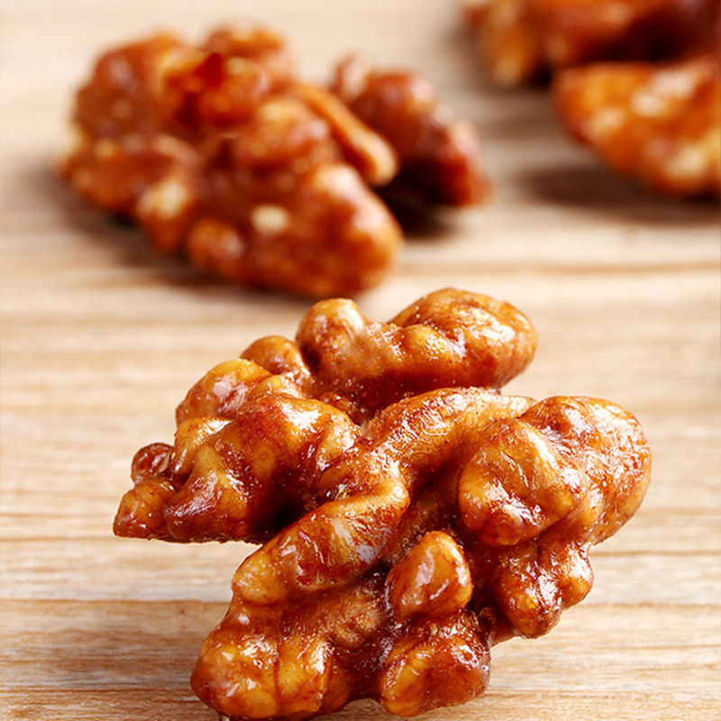 Baicaowei Honey Amber Walnut Kernels 33g Paper-Wrapped Walnut Meat Nuts Snacks Authentic Wholesale