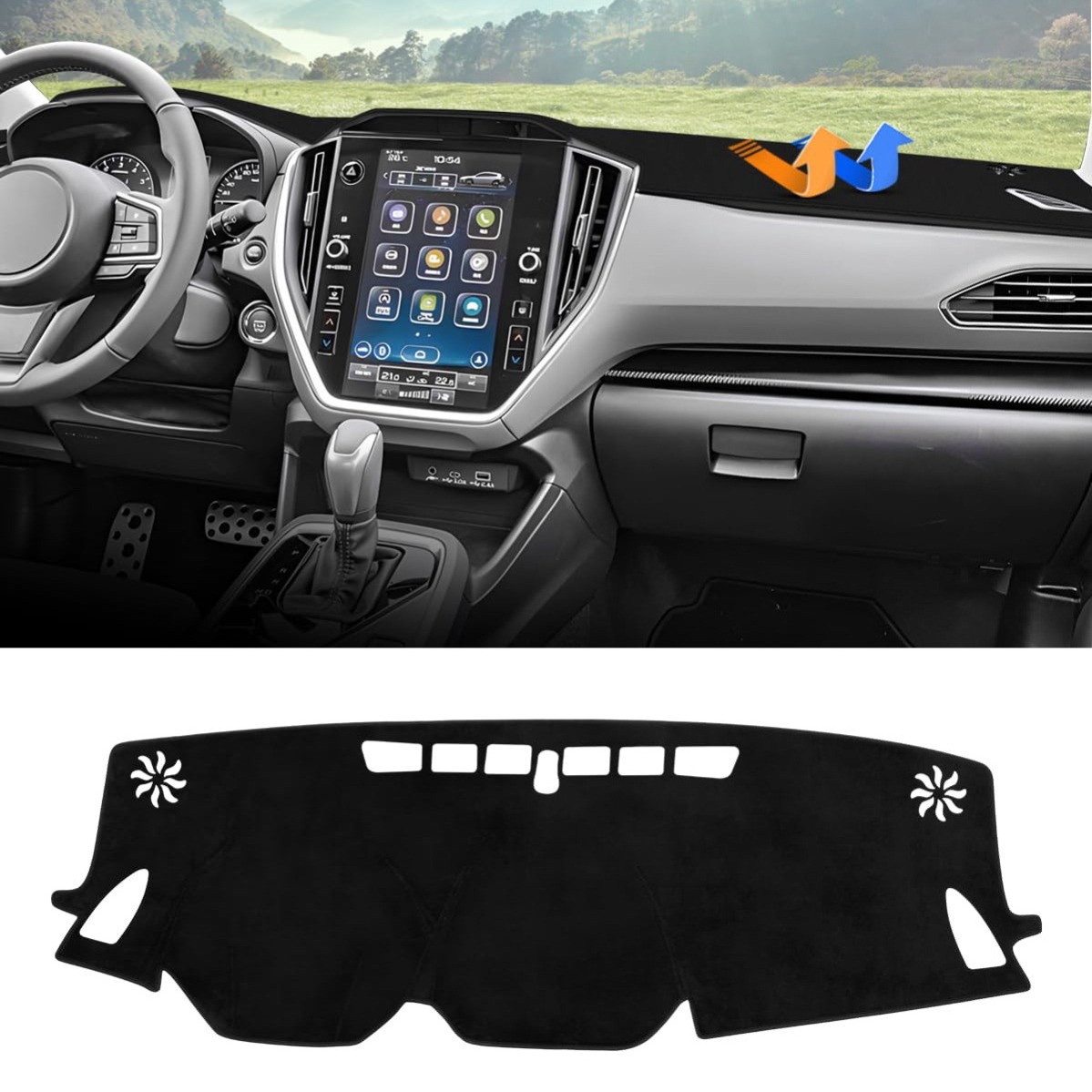 Накладка на центральную консоль автомобиля Subaru Crosstrek 24 25, защита от солнца, нескользящая