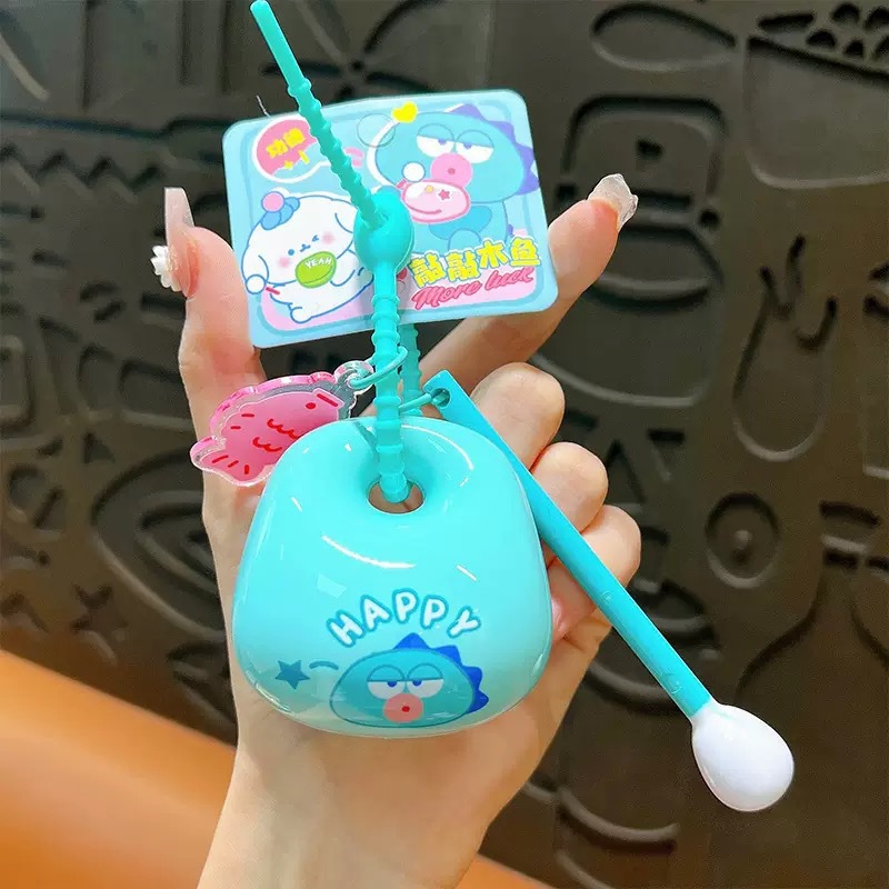 New Cartoon Cute Sanrio Stress-Relief Wooden Fish Tapping Toy, Mood-Enhancing Desktop Ornament Keychain Toy