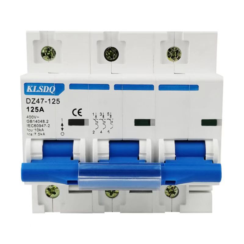 Electric Switch Air Switch Dz47-125 Circuit Breaker 1P/2P/3P/4P 80A100A125A Small Circuit Breaker
