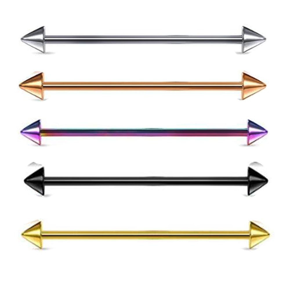 Cross-border e-commerce industrial bar barbell lip studs tongue studs earrings earrings multifunctional direct sales Europe and the United States