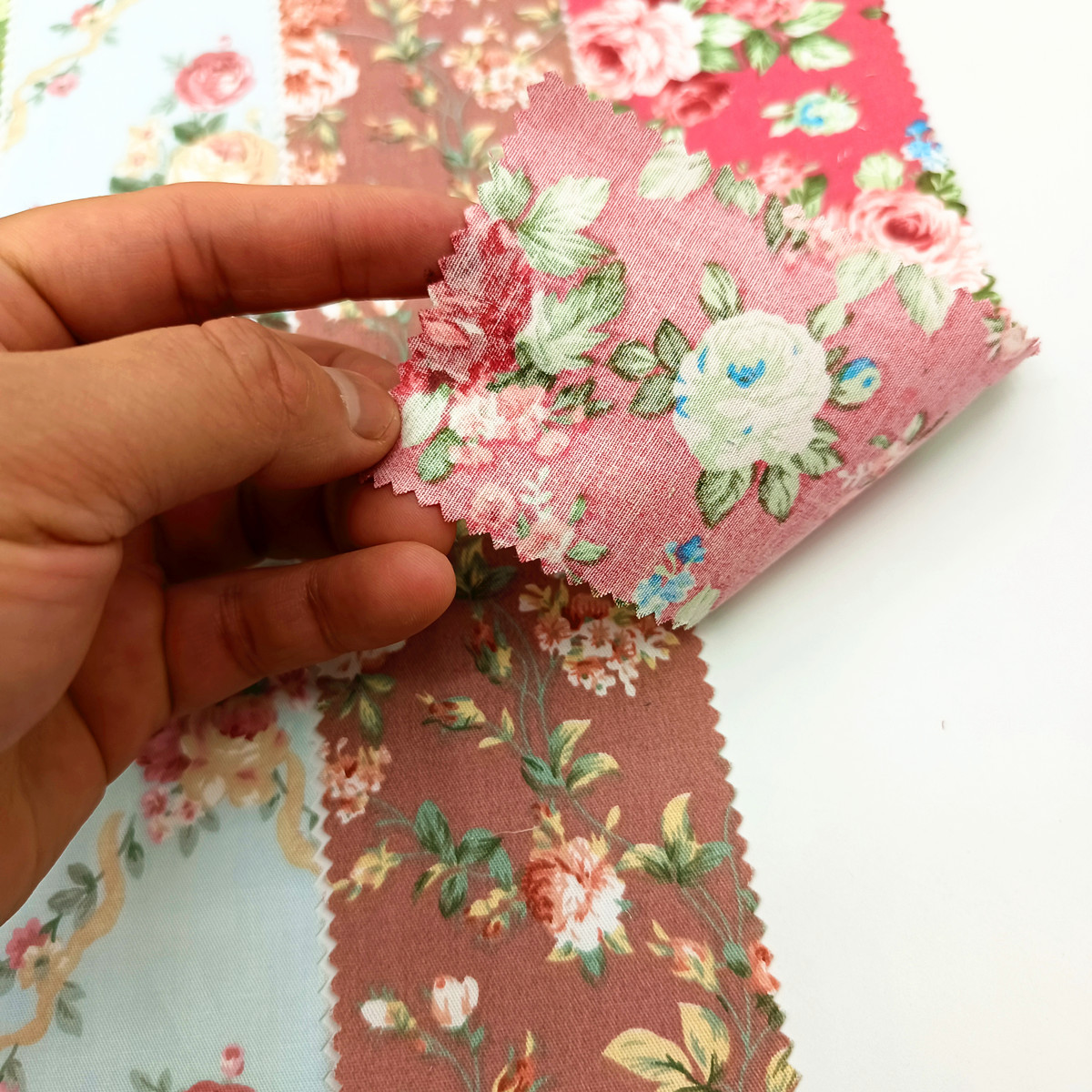 42 Pieces of Floral Cross-Border Export Quilting Patchwork Strips Quilt Strips Material Package