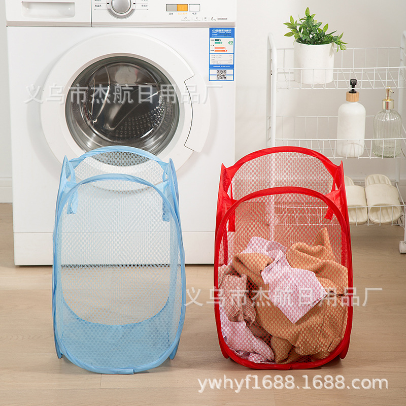 Net Art Dirty Clothes Basket Foldable Dirty Clothes Basket Clothes Storage Basket Storage Barrel Laundry Basket Storage Basket