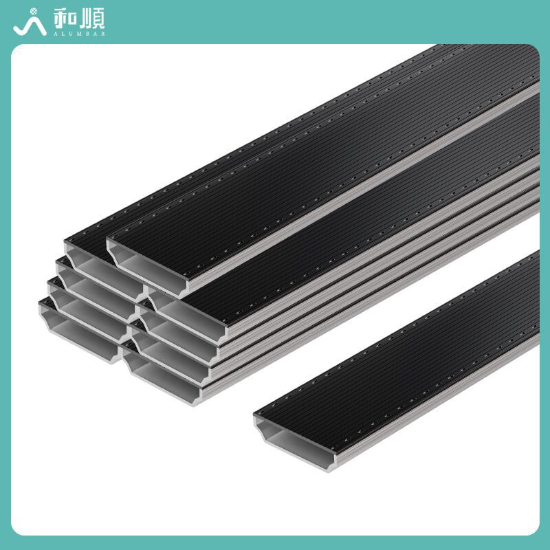Double Glass Freezer Aluminum Strip System Door and Window Aluminum Partition Strip Fluorocarbon Spray Paint Black Hollow Glass Aluminum Partition Strip