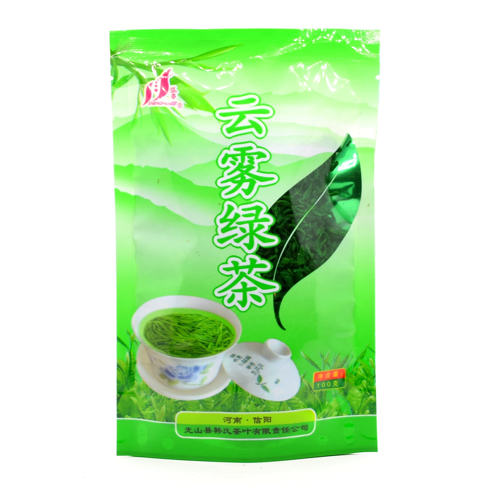 Shenghua Brand Tea 100g Xinyang Maojian Green Tea Jasmine Tea Longjing Tieguanyin Green Tea Pu'Er Black Tea Wholesale