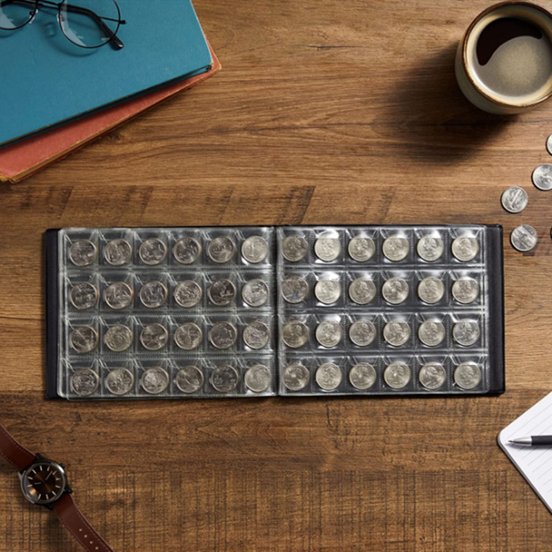 240 Large-Capacity Flip-Top Bronze Coin Storage Album Commemorative Coin Collection Coin Collection Book Wholesale