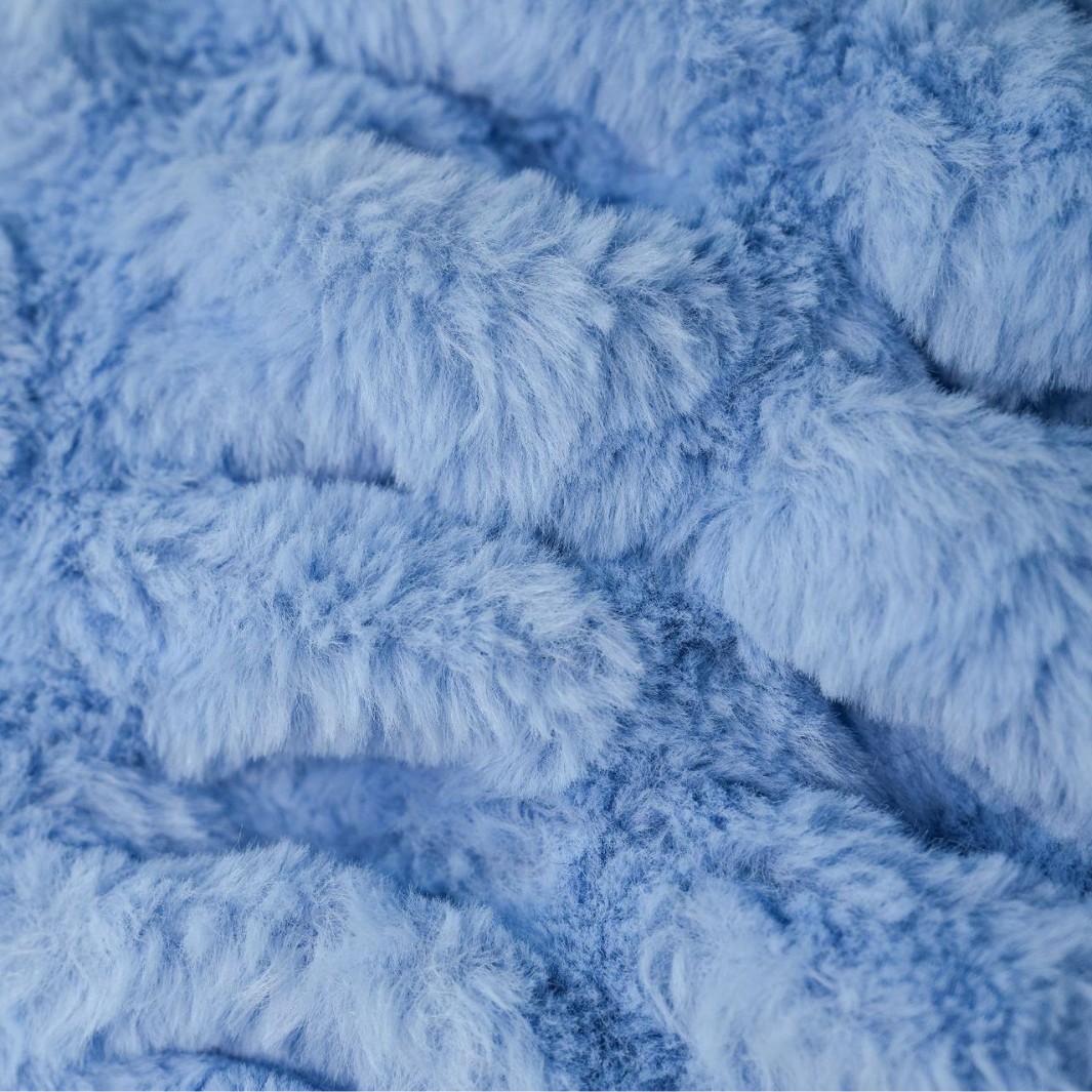 Imitation Rabbit Fur Autumn and Winter Coat, Blanket, Floor Mat, and Bag Fabric, Ultra-Thick Warm Mink Velvet Spandex with a Bubble Velvet Feel