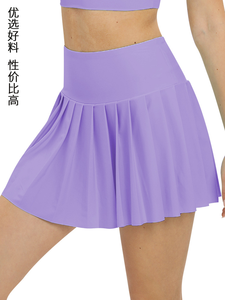 Sun Protection Quick-Drying Badminton Tennis Skirt Outdoor Running Sports Skirt Golf Pleated Yoga Skirt Wholesale at Home and Abroad