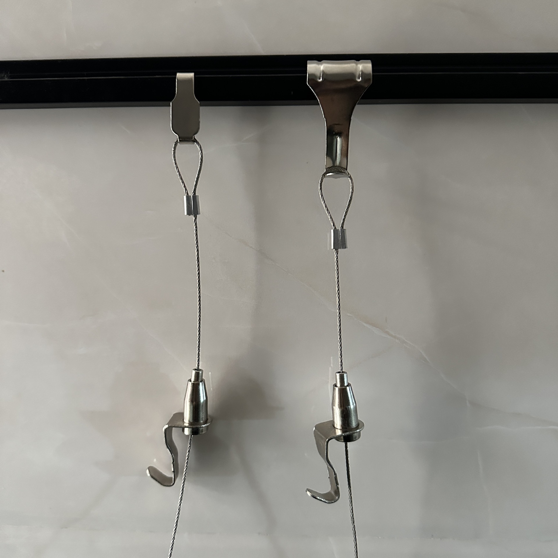 Multi-Purpose Steel Wire Rope Picture Hanging Hook, Art Gallery Hook Track, Mirror Hanging Wire, Adjustable Hanging Code Picture Hanging Device