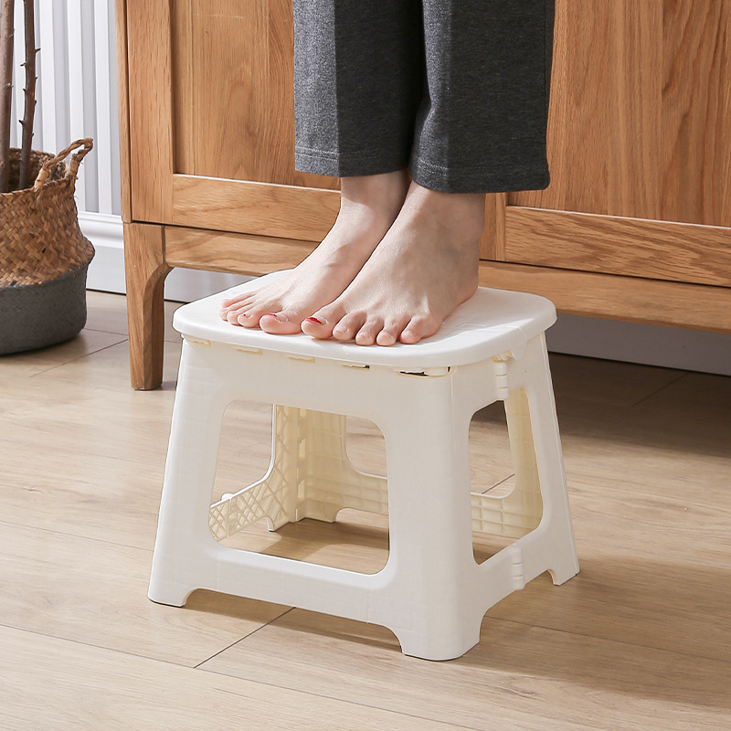 Rabbit Children's Folding Backrest Chair Thickened Portable Home Chair Outdoor Creative Stool Cartoon Backrest Chair Plastic Folding