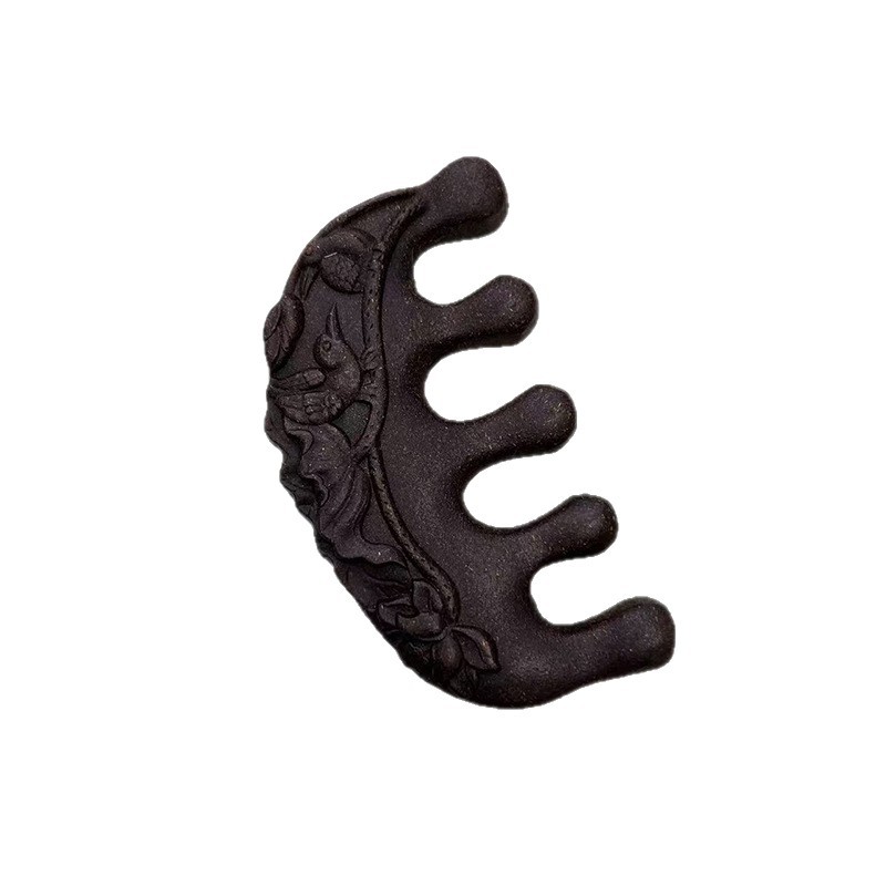 Live Streaming Tiktok Trending Polygonum Multiflorum Massage Comb Hairbrush Natural Herbal Comb Chinese Medicine Comb Hair Care Comb Wholesale