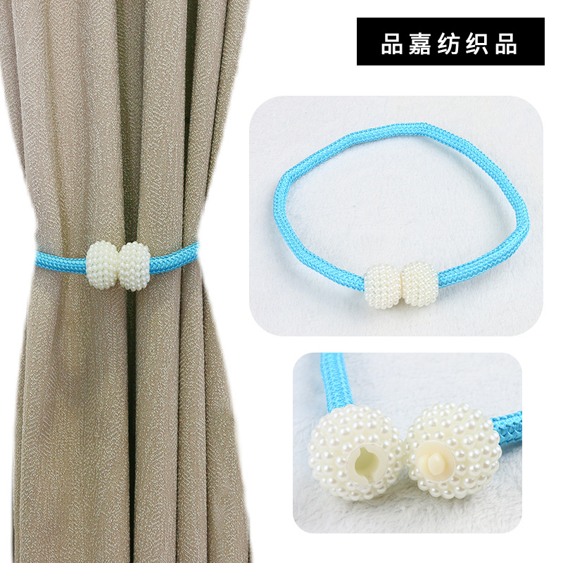 Оптовая продажа, толстая веревка, маленький жемчужный зажим для шторы, современный беззажимный зажим