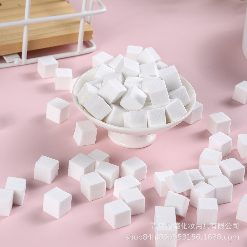 Manicure Patting Glue Sponge Tool Mini Tofu Block Patting Cotton Small Square