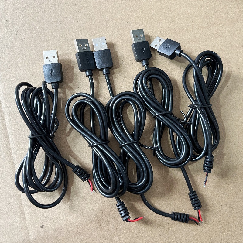 USB Cable with Bayonet Connector, Tin-Plated Tail, Small Appliance Night Light Dc Cable with Card