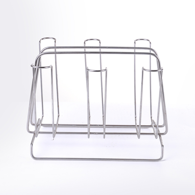 Oasiswj Stainless Steel Draining Cup Holder with Tray for Home Use, Portable Cup Rack for Living Room and Kitchen, Cup Storage