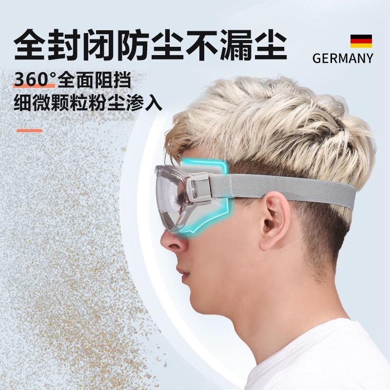 Anti-Fog Eye Mask Manufacturer Wholesale High-Definition Goggles Dust-Proof Polished Sealed Transparent Drifting Anti-Impact Waterproof Labor Protection