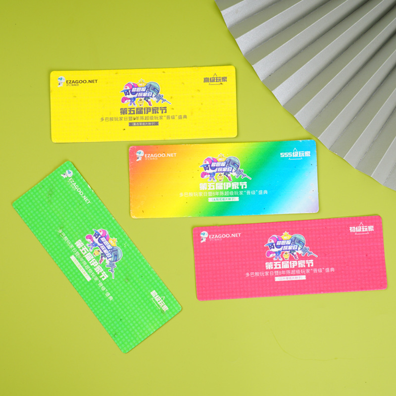 Seed Paper Can Sprout Tickets, Customized Corporate Large Event Admission Invitations, Wedding Raffle Tickets, Planting Cards